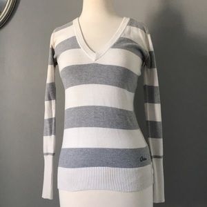 V-Neck Striped Aeropostale Sweater